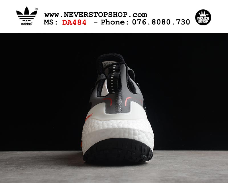 Giày chạy bộ Adidas Ultra Boost 7.0 Đen Xám Cam nam nữ hàng đẹp sfake replica 1:1 giá rẻ tại NeverStop Sneaker Shop Quận 3 HCM