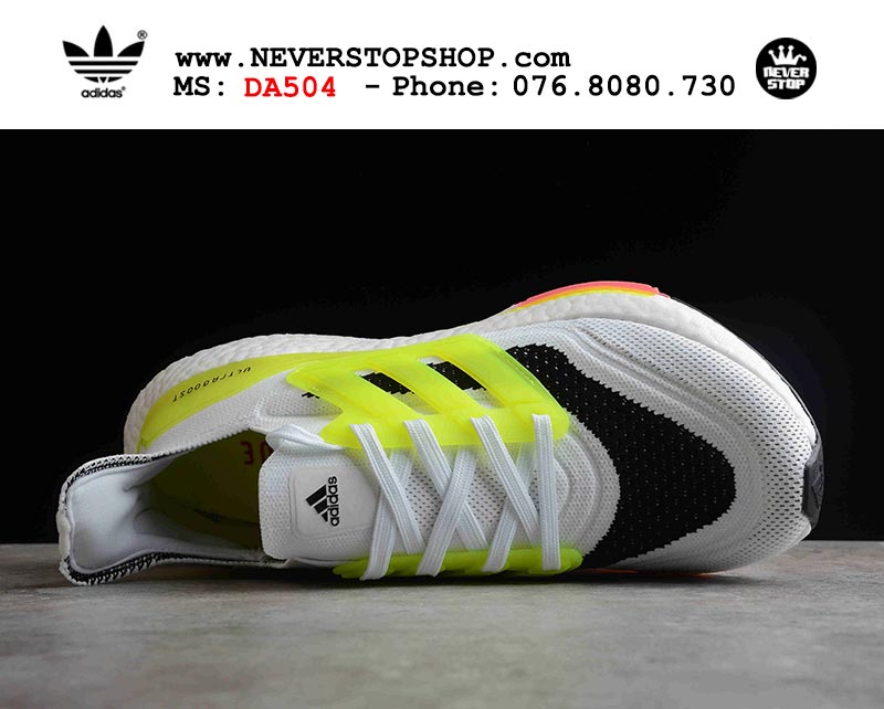 Giày chạy bộ Adidas Ultra Boost 7.0 Xanh Đen Trắng nam nữ hàng đẹp sfake replica 1:1 giá rẻ tại NeverStop Sneaker Shop Quận 3 HCM