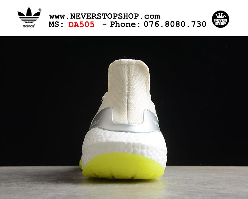 Giày chạy bộ Adidas Ultra Boost 7.0 Xanh Trắng Bạc nam nữ hàng đẹp sfake replica 1:1 giá rẻ tại NeverStop Sneaker Shop Quận 3 HCM