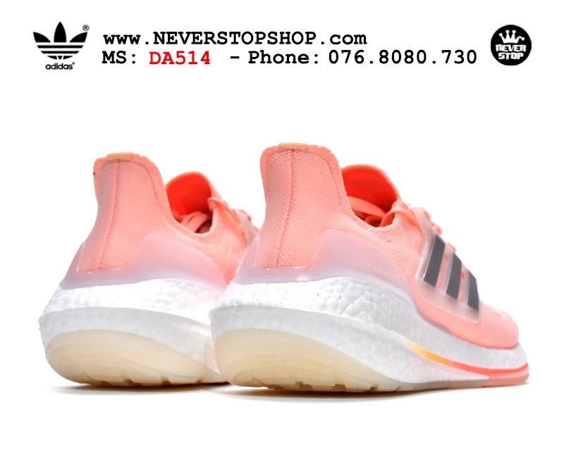 Giày chạy bộ Adidas Ultra Boost 7.0 Hồng Xám nam nữ hàng đẹp sfake replica 1:1 giá rẻ tại NeverStop Sneaker Shop Quận 3 HCM