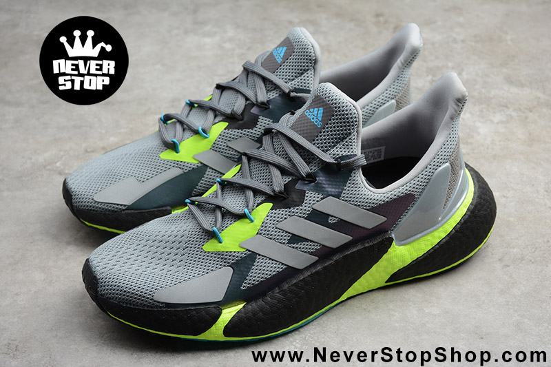 Giày Adidas X9000L4 Boost Xám Xanh Neon mẫu mới full size nam nữ cổ thấp hàng sfake replica giá rẻ HCM