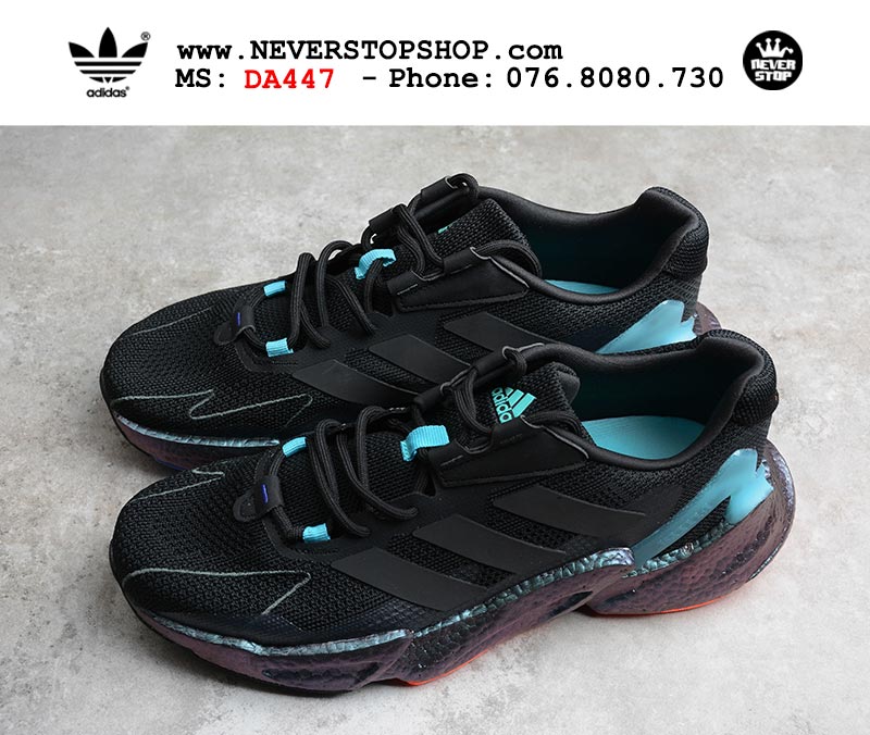 Giày chạy bộ Adidas Boost X9000L4 V2 Đen Xanh nam nữ hàng đẹp sfake replica 1:1 giá rẻ tại NeverStop Sneaker Shop Quận 3 HCM