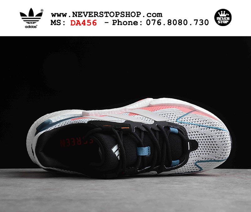 Giày chạy bộ Adidas Boost X9000L4 V2 Xám Xanh Đỏ nam nữ hàng đẹp sfake replica 1:1 giá rẻ tại NeverStop Sneaker Shop Quận 3 HCM