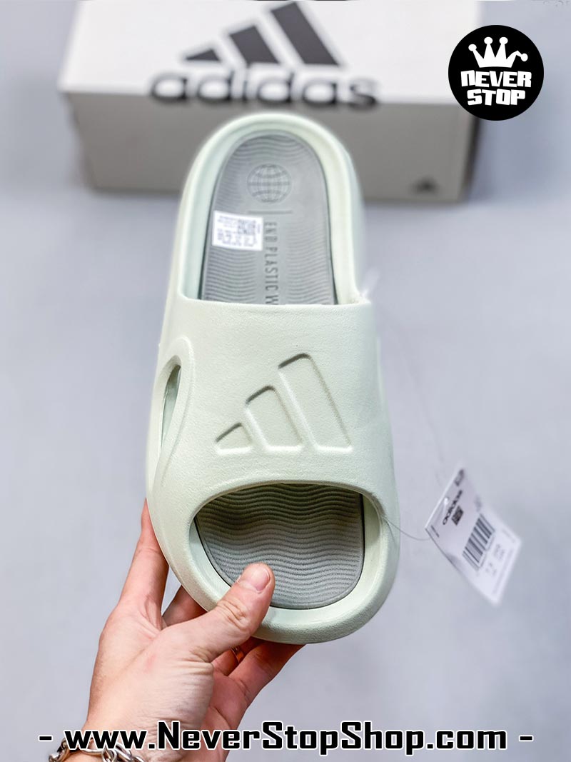 Dép nam nữ Adidas Adicane Slides Xanh Xám hàng đẹp chuẩn siêu cấp sfake rep 1:1 như chính hãng real giá rẻ tại NeverStop Sneaker Shop HCM