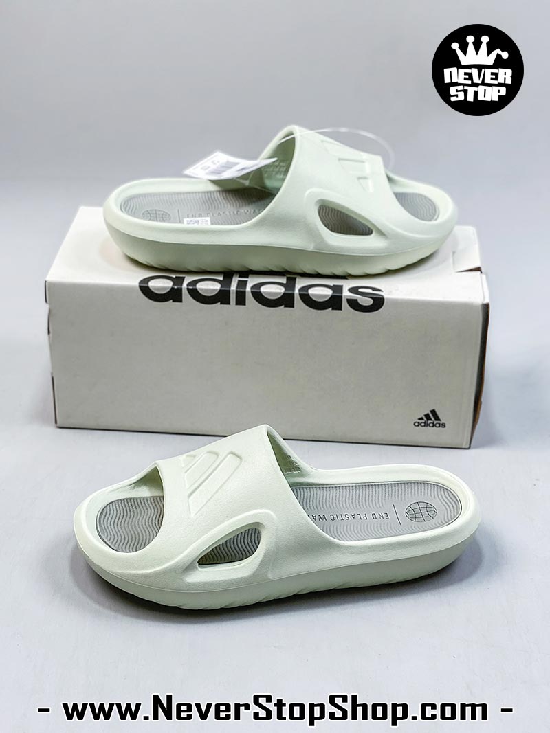 Dép nam nữ Adidas Adicane Slides Xanh Xám hàng đẹp chuẩn siêu cấp sfake rep 1:1 như chính hãng real giá rẻ tại NeverStop Sneaker Shop HCM