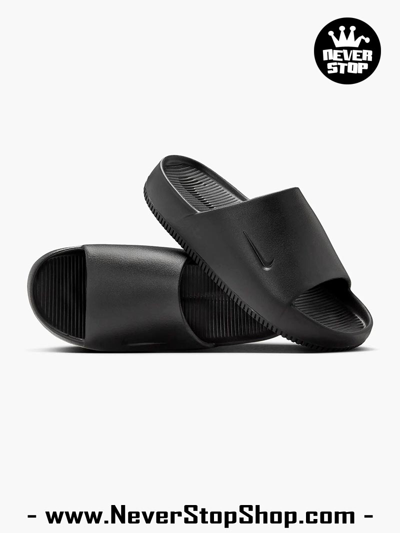 Dép nam nữ Nike Calm Slides Đen hàng đẹp chuẩn siêu cấp sfake rep 1:1 như chính hãng real giá rẻ tại NeverStop Sneaker Shop HCM