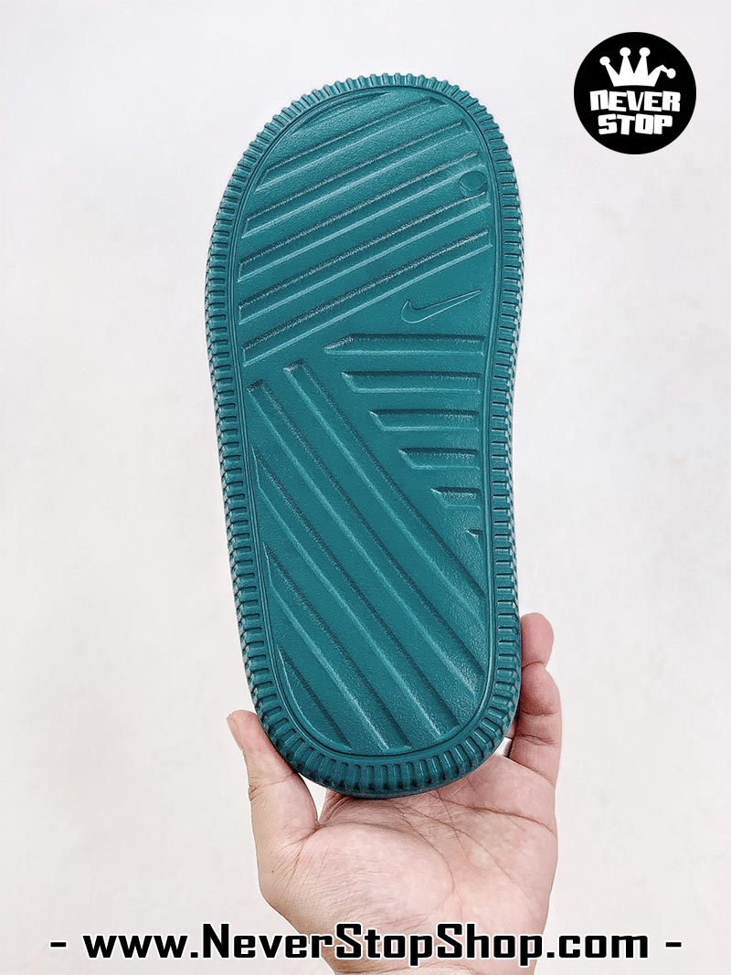 Dép nam nữ Nike Calm Slides Xanh Lá hàng đẹp chuẩn siêu cấp sfake rep 1:1 như chính hãng real giá rẻ tại NeverStop Sneaker Shop HCM