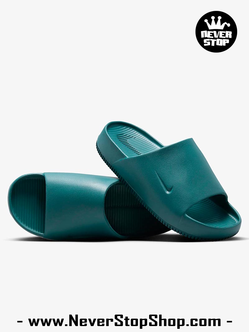 Dép nam nữ Nike Calm Slides Xanh Lá hàng đẹp chuẩn siêu cấp sfake rep 1:1 như chính hãng real giá rẻ tại NeverStop Sneaker Shop HCM