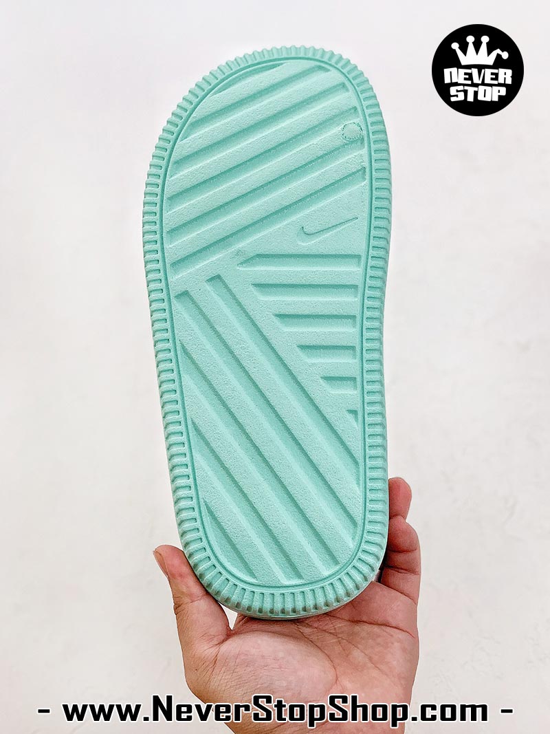 Dép nam nữ Nike Calm Slides Xanh hàng đẹp chuẩn siêu cấp sfake rep 1:1 như chính hãng real giá rẻ tại NeverStop Sneaker Shop HCM