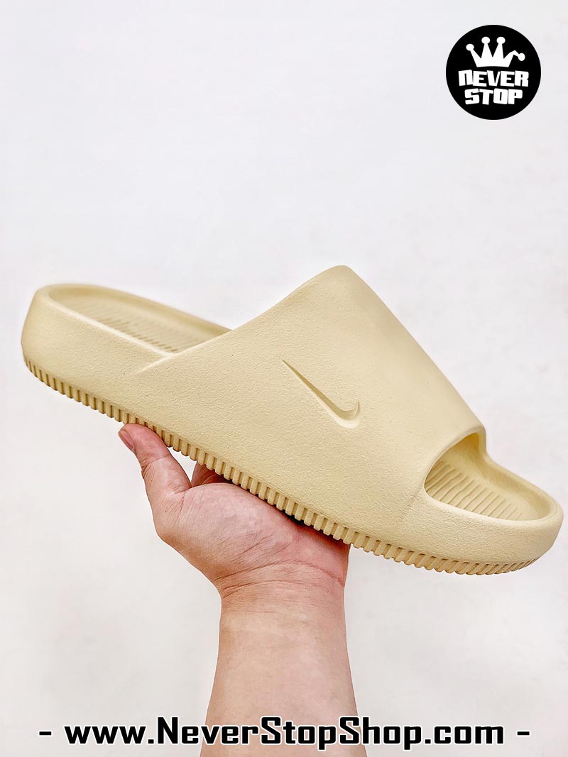 Dép nam nữ Nike Calm Slides Vàng hàng đẹp chuẩn siêu cấp sfake rep 1:1 như chính hãng real giá rẻ tại NeverStop Sneaker Shop HCM