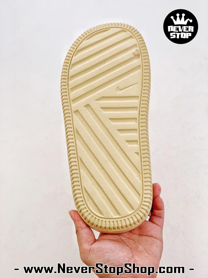 Dép nam nữ Nike Calm Slides Vàng hàng đẹp chuẩn siêu cấp sfake rep 1:1 như chính hãng real giá rẻ tại NeverStop Sneaker Shop HCM