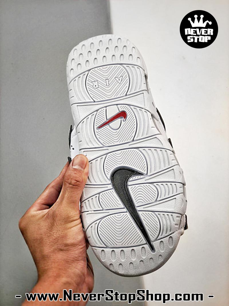 Dép nam nữ Nike Air Uptempo Slide Trắng Xanh Lá hàng đẹp chuẩn siêu cấp sfake rep 1:1 như chính hãng real giá rẻ tại NeverStop Sneaker Shop HCM