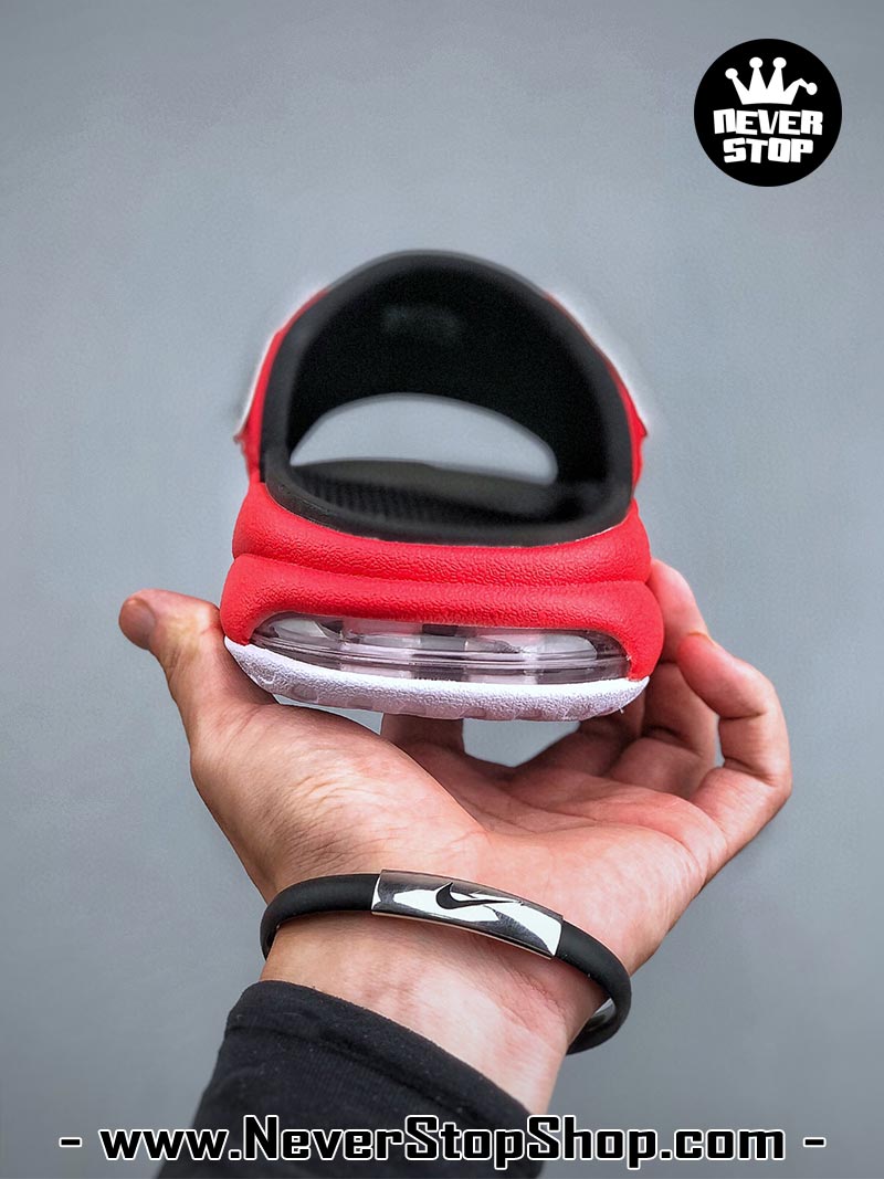 Dép nam nữ Nike Air Uptempo Slide Đỏ Đen hàng đẹp chuẩn siêu cấp sfake rep 1:1 như chính hãng real giá rẻ tại NeverStop Sneaker Shop HCM
