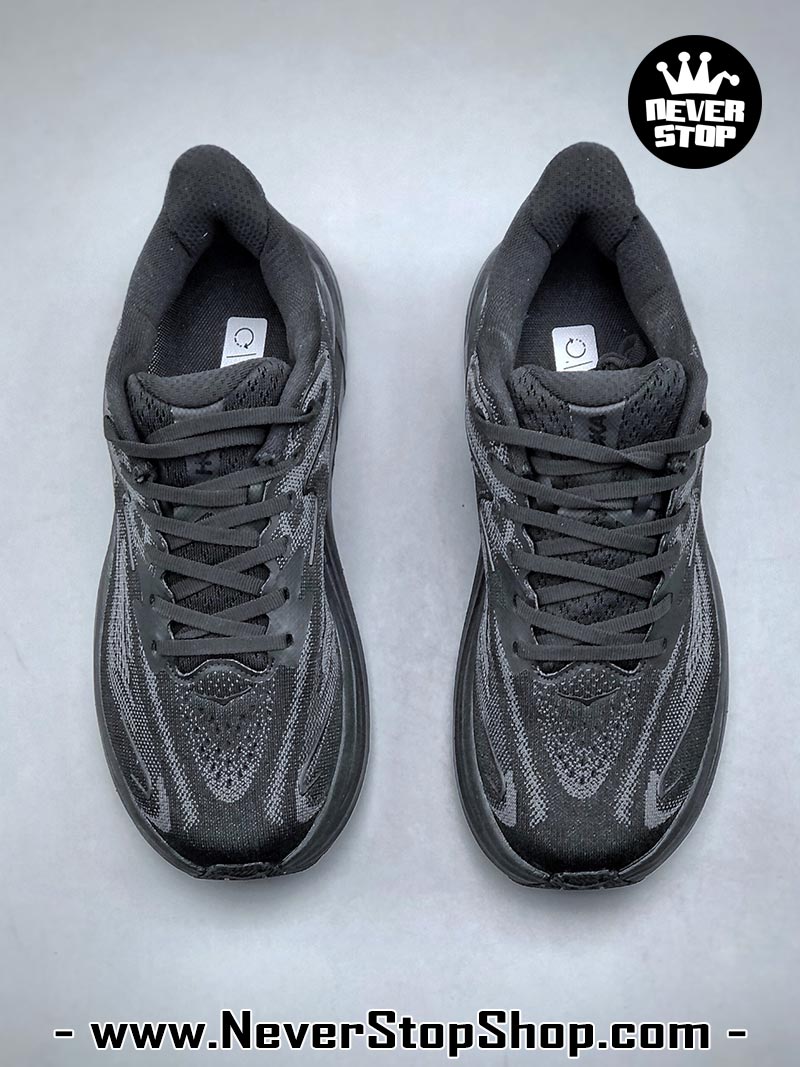 Giày chạy bộ nam nữ HOKA CLIFTON 10 ALL BLACK siêu nhẹ êm chân hàng chuẩn replica 1:1 siêu cấp, giá rẻ tốt nhất quận 3 HCM tại NeverStop Sneaker Shop” longdesc=