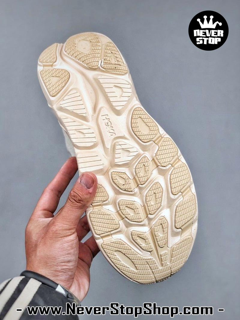 Giày chạy bộ nam nữ HOKA CLIFTON 10 CREAM WHITE siêu nhẹ êm chân hàng chuẩn replica 1:1 siêu cấp, giá rẻ tốt nhất quận 3 HCM tại NeverStop Sneaker Shop” longdesc=