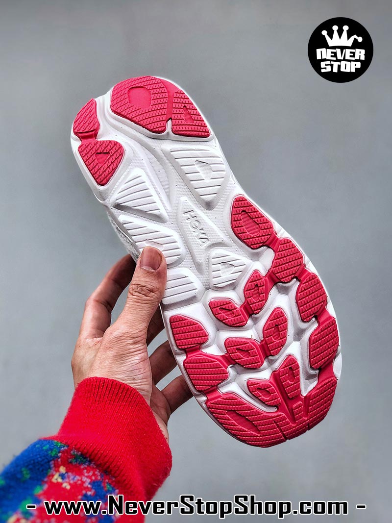 Giày chạy bộ nam nữ HOKA CLIFTON 10 GREY BLUE RED siêu nhẹ êm chân hàng chuẩn replica 1:1 siêu cấp, giá rẻ tốt nhất quận 3 HCM tại NeverStop Sneaker Shop” longdesc=