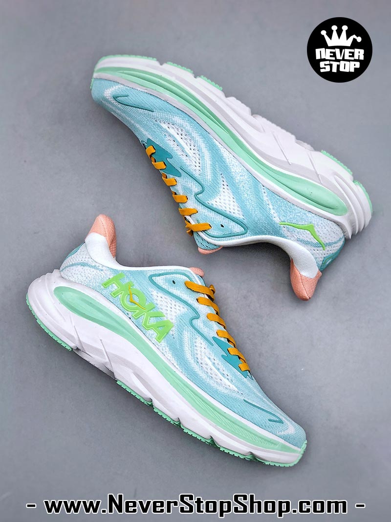 Giày chạy bộ nam nữ HOKA CLIFTON 10 MINT GREEN siêu nhẹ êm chân hàng chuẩn replica 1:1 siêu cấp, giá rẻ tốt nhất quận 3 HCM tại NeverStop Sneaker Shop” longdesc=