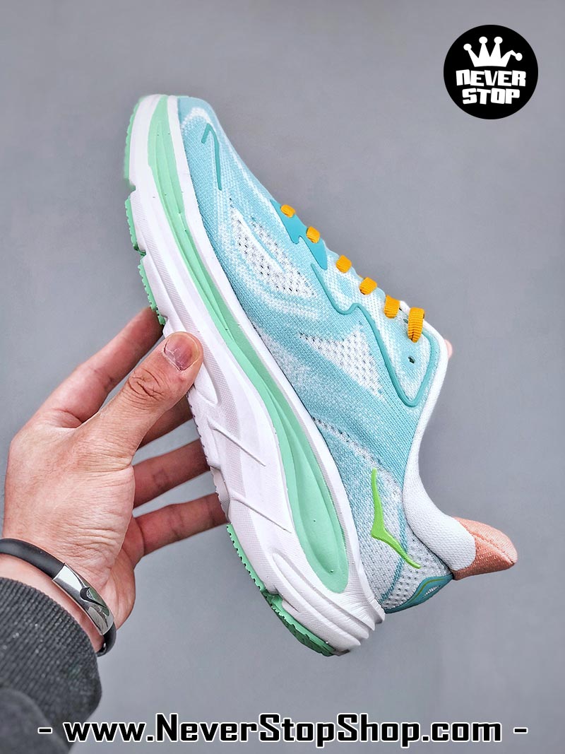 Giày chạy bộ nam nữ HOKA CLIFTON 10 MINT GREEN siêu nhẹ êm chân hàng chuẩn replica 1:1 siêu cấp, giá rẻ tốt nhất quận 3 HCM tại NeverStop Sneaker Shop” longdesc=