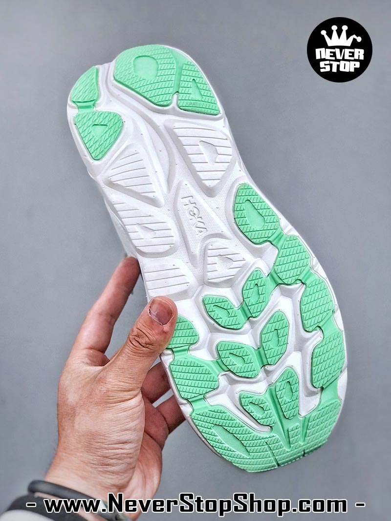 Giày chạy bộ nam nữ HOKA CLIFTON 10 WHITE MINT siêu nhẹ êm chân hàng chuẩn replica 1:1 siêu cấp, giá rẻ tốt nhất quận 3 HCM tại NeverStop Sneaker Shop” longdesc=
