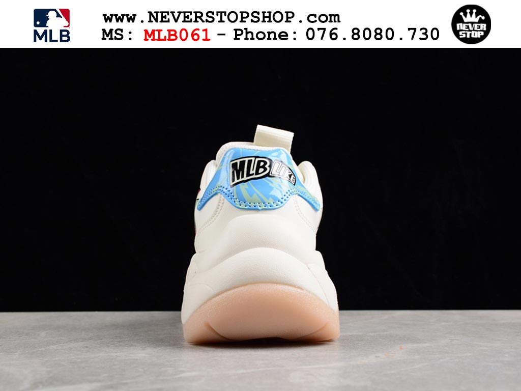 Giày sneaker nam nữ MLB Chunky Bigball Trắng Xanh hàng đẹp replica 1:1 siêu cấp giá rẻ tại NeverStop Sneaker Shop Quận 3 HCM