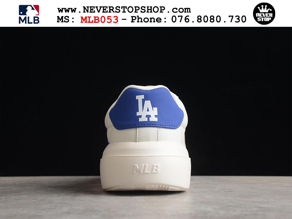 Giày sneaker nam nữ MLB Chunky Classic Trắng Xanh Dương thời trang hàng đẹp replica 1:1 siêu cấp giá rẻ tại NeverStop Sneaker Shop Quận 3 HCM