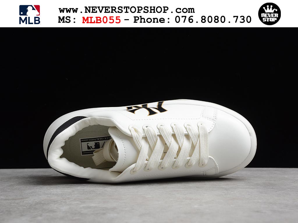Giày sneaker nam nữ MLB Chunky Classic Trắng Đen thời trang hàng đẹp replica 1:1 siêu cấp giá rẻ tại NeverStop Sneaker Shop Quận 3 HCM