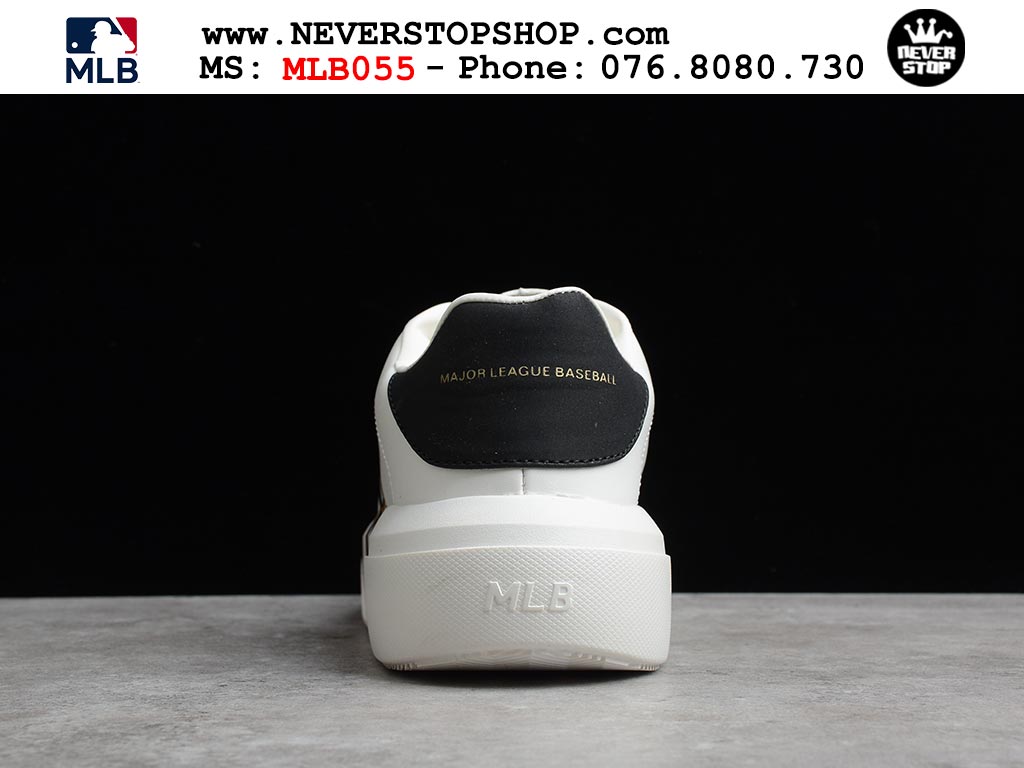 Giày sneaker nam nữ MLB Chunky Classic Trắng Đen thời trang hàng đẹp replica 1:1 siêu cấp giá rẻ tại NeverStop Sneaker Shop Quận 3 HCM