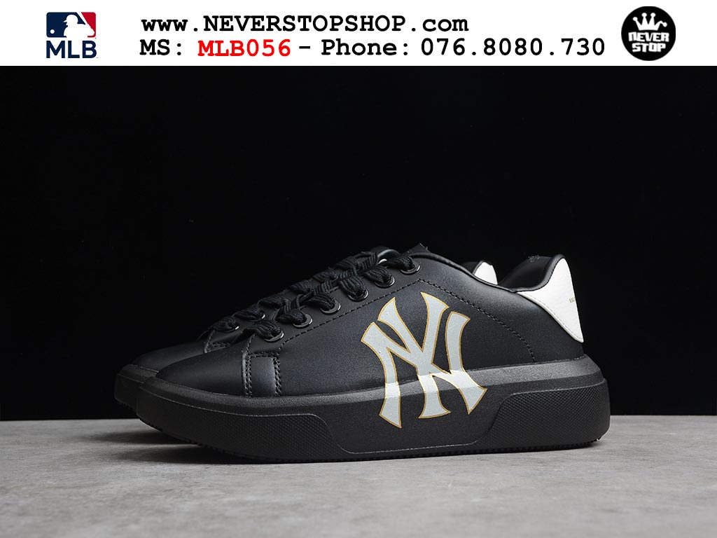 Giày sneaker nam nữ MLB Chunky Classic Đen Trắng thời trang hàng đẹp replica 1:1 siêu cấp giá rẻ tại NeverStop Sneaker Shop Quận 3 HCM