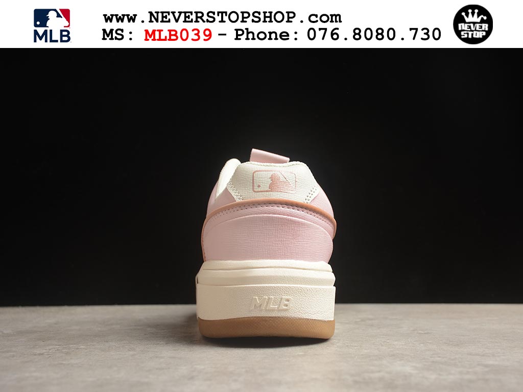 Giày sneaker MLB Chunky Liner Trắng Hồng nam nữ thời trang hàng đẹp replica 1:1 siêu cấp giá rẻ tại NeverStop Sneaker Shop Quận 3 HCM