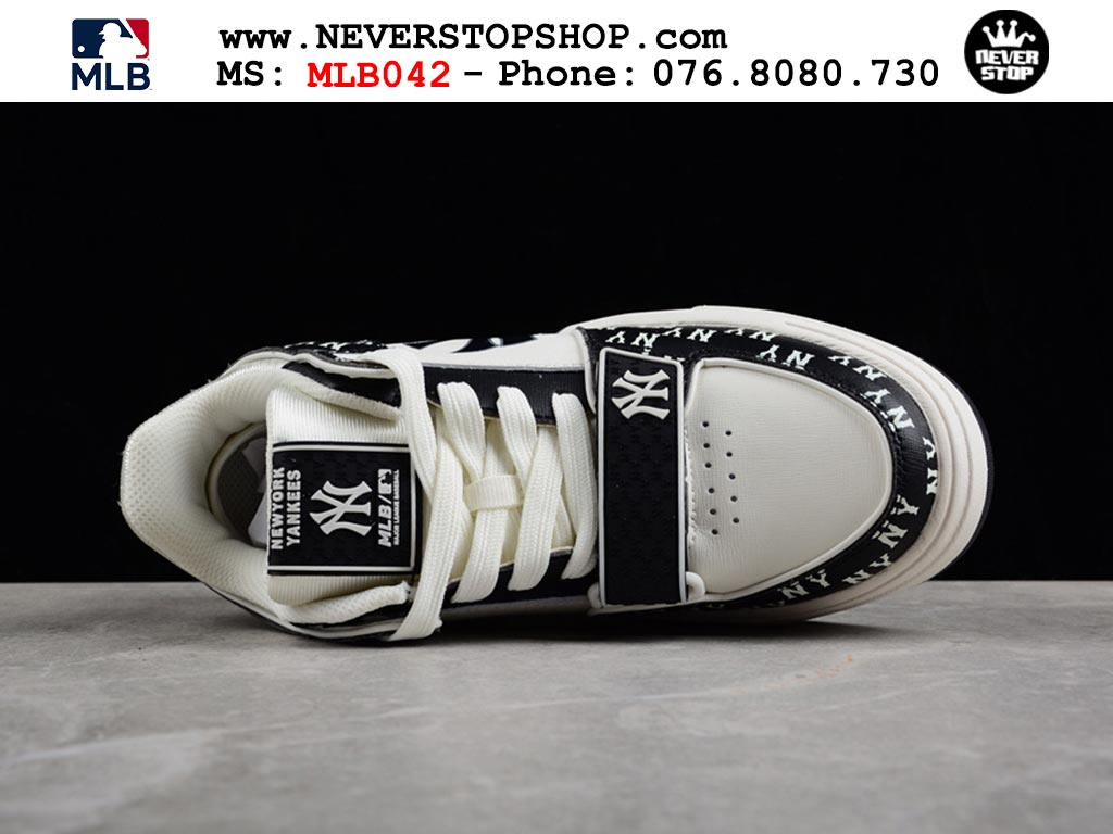 Giày sneaker MLB Chunky Liner Trắng Đen nam nữ thời trang hàng đẹp replica 1:1 siêu cấp giá rẻ tại NeverStop Sneaker Shop Quận 3 HCM