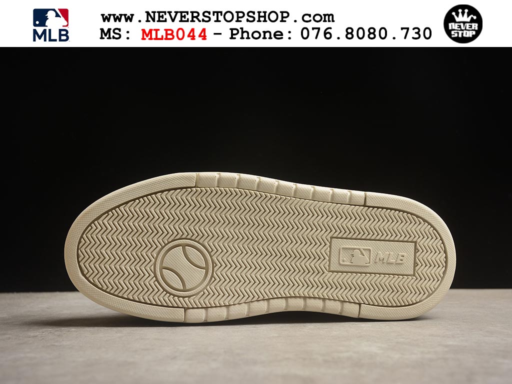 Giày sneaker MLB Chunky Liner Trắng Nâu nam nữ thời trang hàng đẹp replica 1:1 siêu cấp giá rẻ tại NeverStop Sneaker Shop Quận 3 HCM