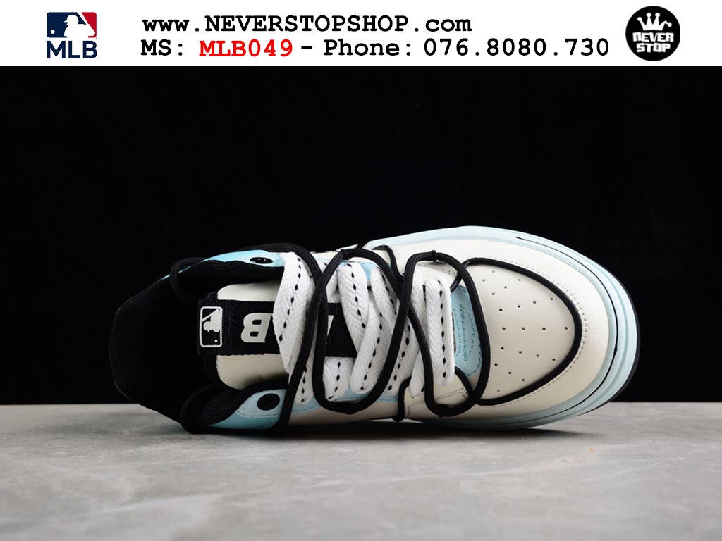Giày sneaker MLB Chunky Liner Trắng Xanh Dương nam nữ thời trang hàng đẹp replica 1:1 siêu cấp giá rẻ tại NeverStop Sneaker Shop Quận 3 HCM
