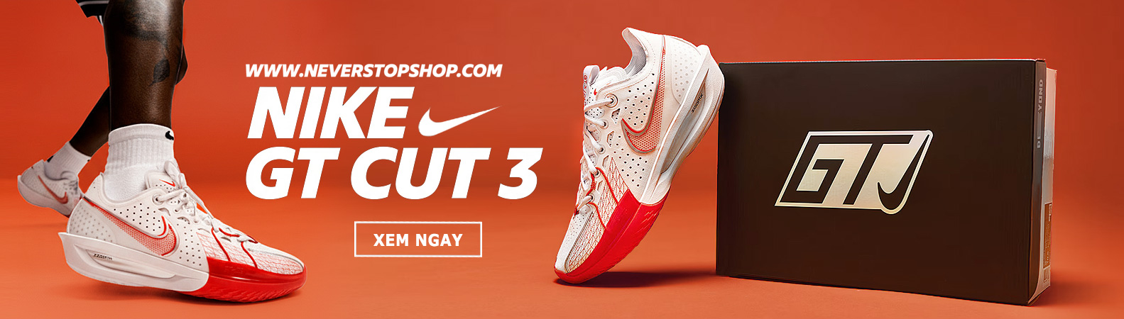 Giày bóng rổ outdoor NIKE GT CUT 3 giá rẻ tại NeverStopShop Giày NIKE GT CUT 3 bóng rổ cổ thấp nam nữ sfake replica 1:1 giá rẻ tốt nhất HCM NeverStopShop