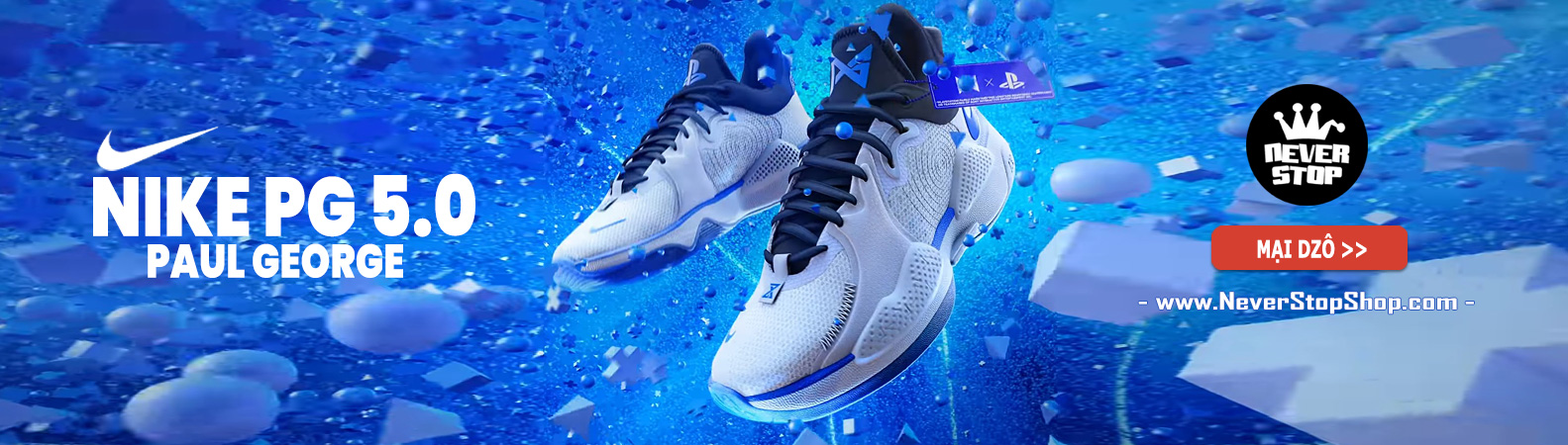 Giày Nike PG 5.0 bóng rổ cổ cao nam sfake replica giá rẻ tốt nhất HCM NeverStopShop