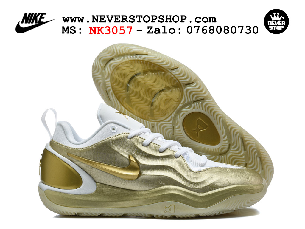 Giày bóng rổ outdoor Nike A’Two Vàng Trắng tích hợp đệm Cushion 3.0 và Air Zoom replica 1:1 like auth giá rẻ tại NeverStop Sneaker Shop Hồ Chí Minh