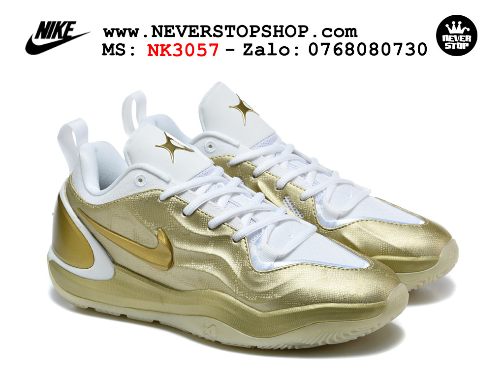 Giày bóng rổ outdoor Nike A’Two Vàng Trắng tích hợp đệm Cushion 3.0 và Air Zoom replica 1:1 like auth giá rẻ tại NeverStop Sneaker Shop Hồ Chí Minh