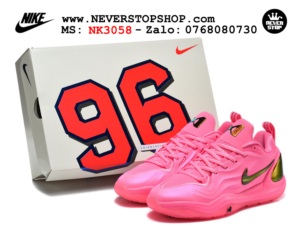 Giày bóng rổ outdoor Nike A’Two Hồng Gold tích hợp đệm Cushion 3.0 và Air Zoom replica 1:1 like auth giá rẻ tại NeverStop Sneaker Shop Hồ Chí Minh