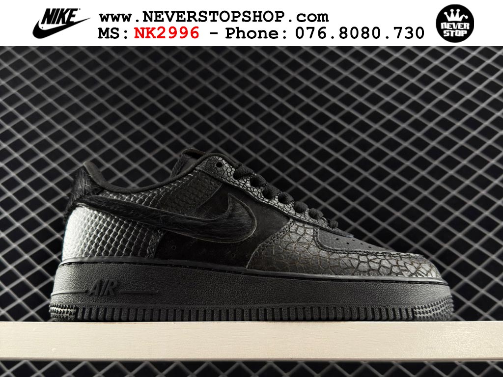 Giày thể thao nam nữ Nike Air Force 1 Low Đen bản best quality siêu cấp replica 1:1 giá rẻ tại NeverStop Sneaker Shop Quận 3 HCM