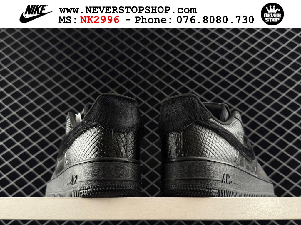 Giày thể thao nam nữ Nike Air Force 1 Low Đen bản best quality siêu cấp replica 1:1 giá rẻ tại NeverStop Sneaker Shop Quận 3 HCM