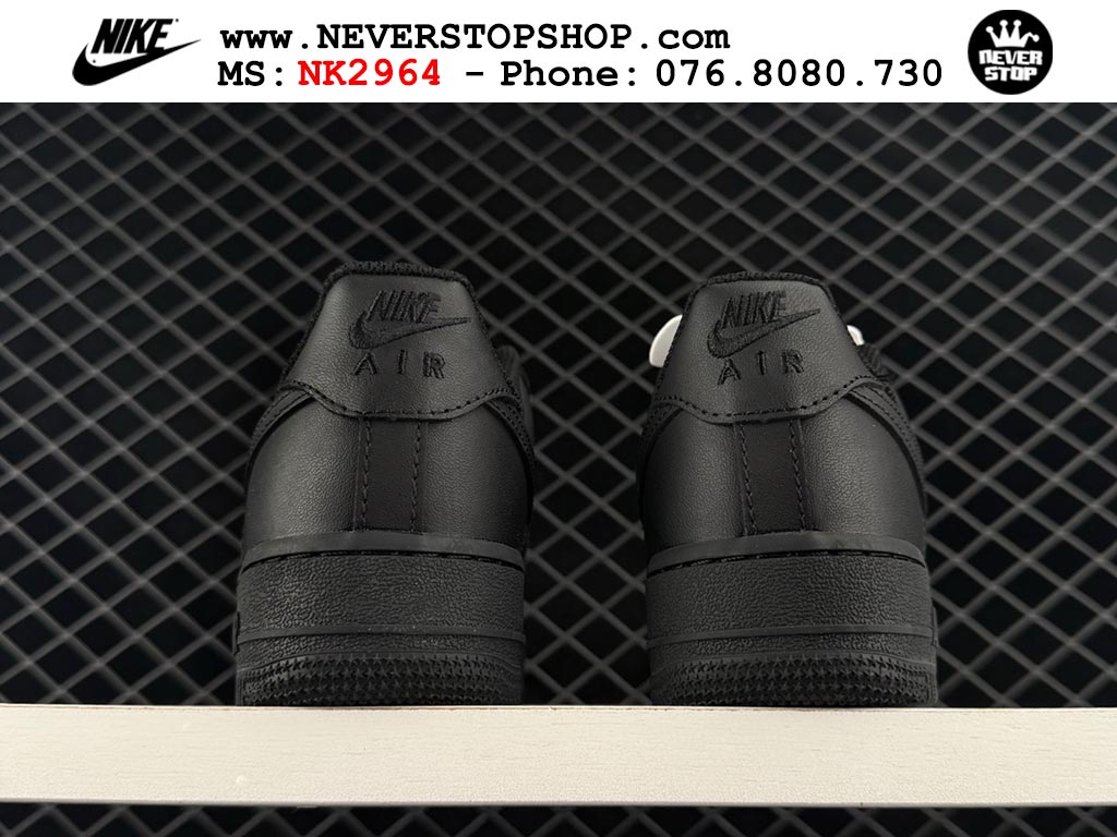 Giày thể thao nam nữ Nike Air Force 1 Low Đen bản best quality siêu cấp replica 1:1 giá rẻ tại NeverStop Sneaker Shop Quận 3 HCM