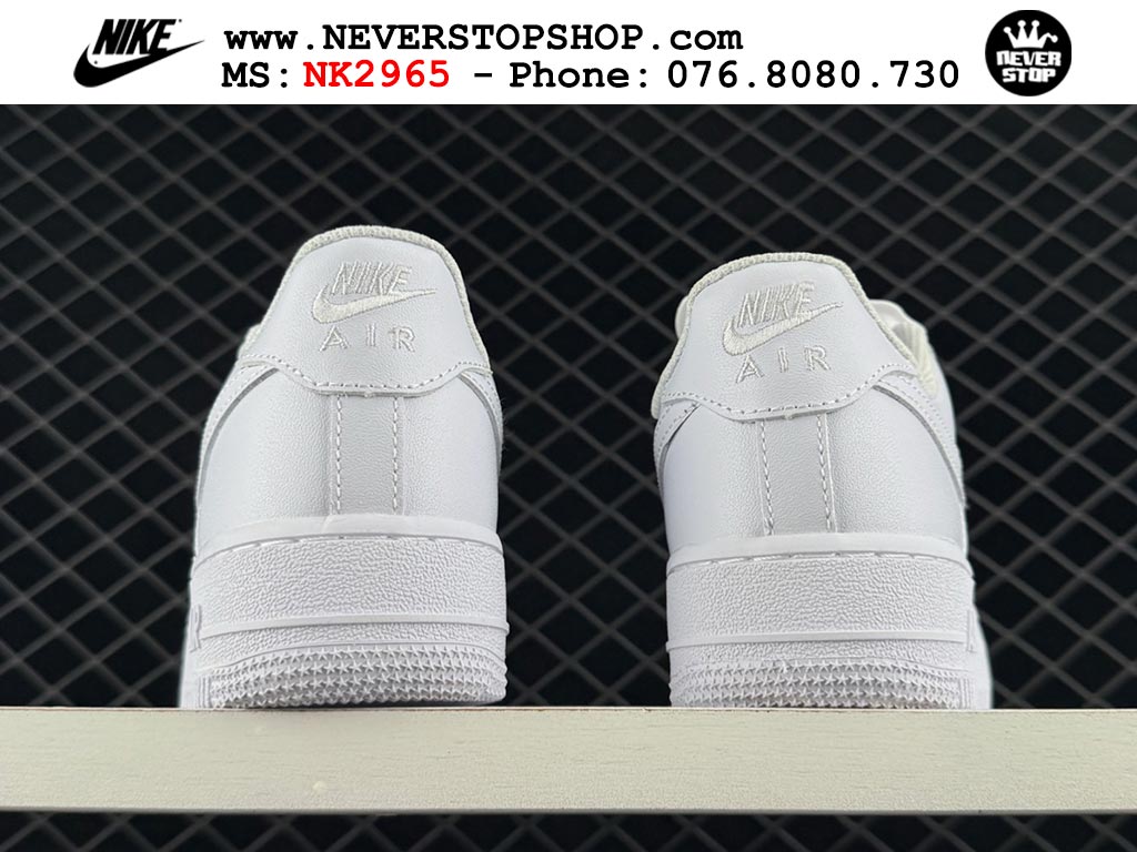 Giày thể thao nam nữ Nike Air Force 1 Low Trắng bản best quality siêu cấp replica 1:1 giá rẻ tại NeverStop Sneaker Shop Quận 3 HCM