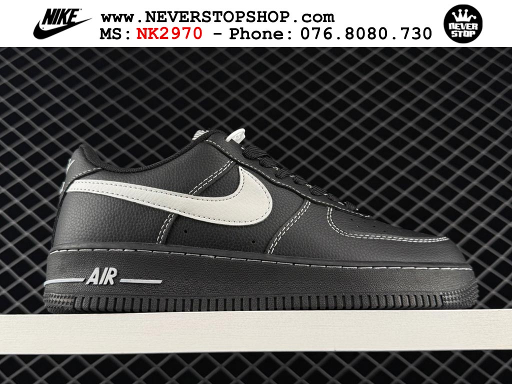 Giày thể thao cổ thấp NIKE AIR FORCE 1 AF 1 LOW BLACK WHITE TICK like auth hàng chuẩn replica 1:1 cao cấp, bản đẹp chất lượng cao giá tốt NeverStop Sneaker Shop Hồ Chí Minh Giày thể thao nam nữ Nike Air Force 1 Low Đen Trắng bản best quality siêu cấp replica 1:1 giá rẻ tại NeverStop Sneaker Shop Quận 3 HCM