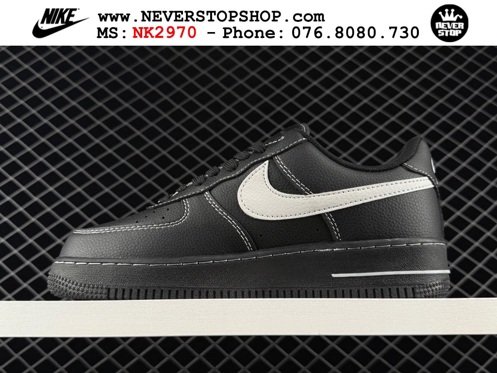 Giày thể thao cổ thấp NIKE AIR FORCE 1 AF 1 LOW BLACK WHITE TICK like auth hàng chuẩn replica 1:1 cao cấp, bản đẹp chất lượng cao giá tốt NeverStop Sneaker Shop Hồ Chí Minh Giày thể thao nam nữ Nike Air Force 1 Low Đen Trắng bản best quality siêu cấp replica 1:1 giá rẻ tại NeverStop Sneaker Shop Quận 3 HCM