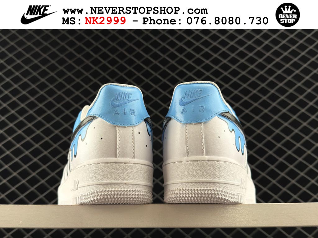 Giày thể thao nam nữ Nike Air Force 1 Low Xanh Da Trời Trắng bản best quality siêu cấp replica 1:1 giá rẻ tại NeverStop Sneaker Shop Quận 3 HCM