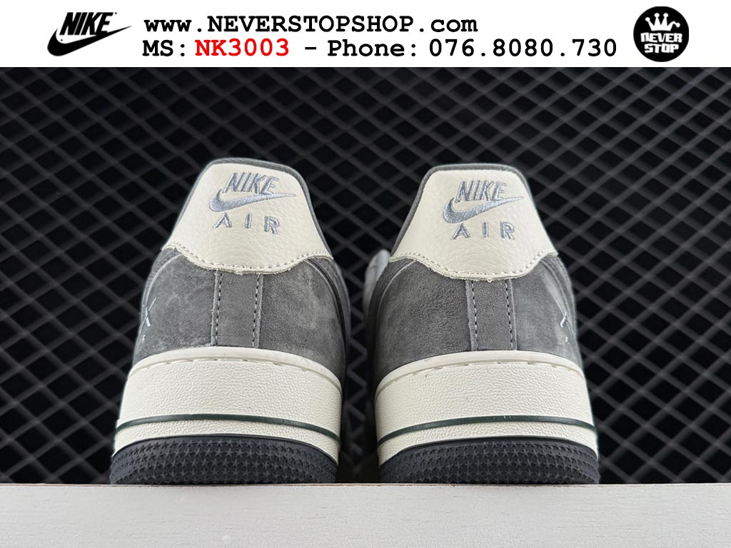 Giày thể thao nam nữ Nike Air Force 1 Low Trắng Xám bản best quality siêu cấp replica 1:1 giá rẻ tại NeverStop Sneaker Shop Quận 3 HCM