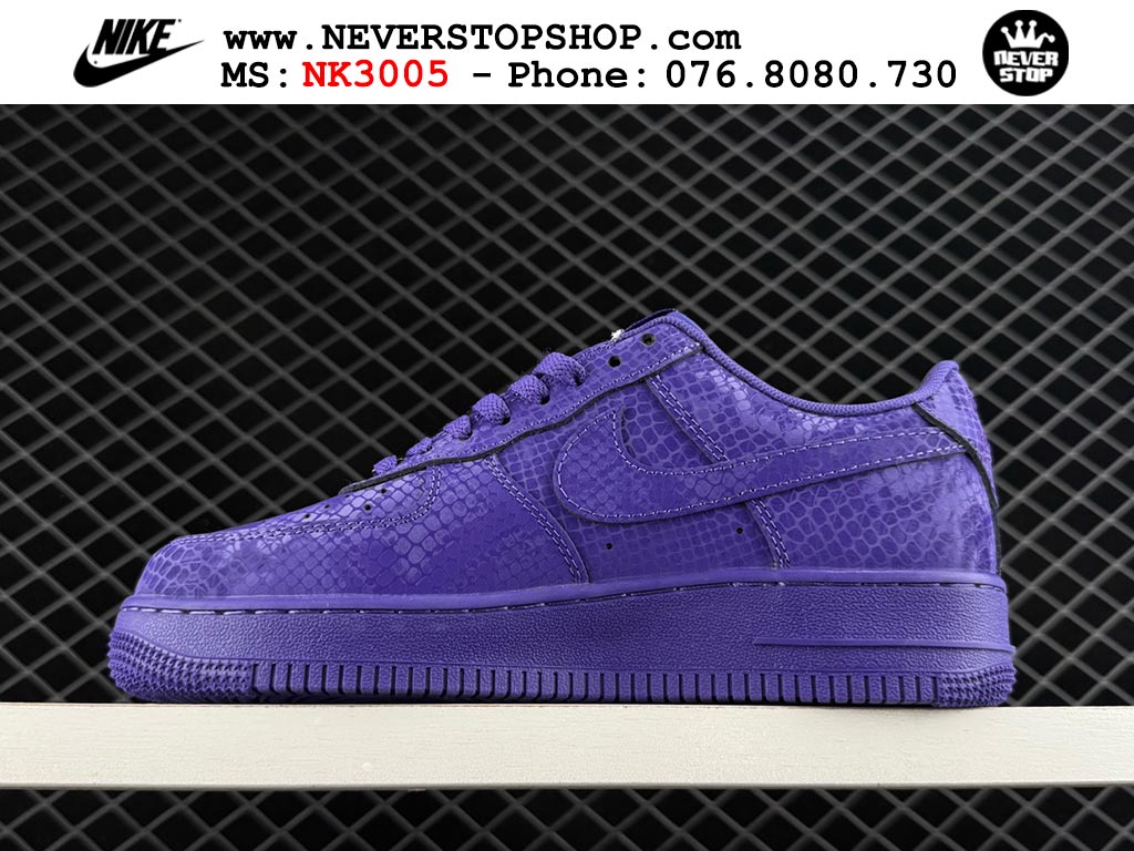 Giày thể thao nam nữ Nike Air Force 1 Low Tím bản best quality siêu cấp replica 1:1 giá rẻ tại NeverStop Sneaker Shop Quận 3 HCM