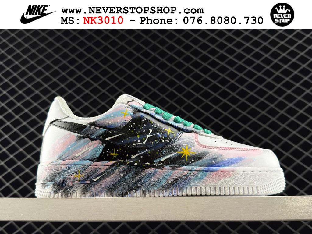 Giày thể thao nam nữ Nike Air Force 1 Low Trắng Đen bản best quality siêu cấp replica 1:1 giá rẻ tại NeverStop Sneaker Shop Quận 3 HCM
