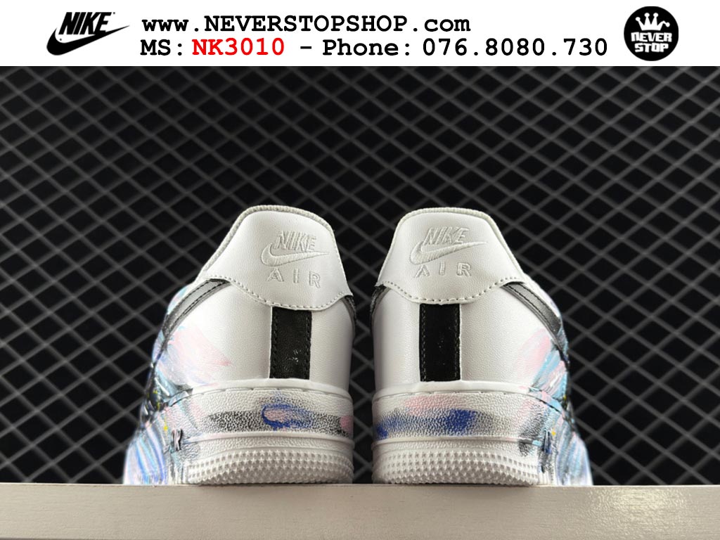 Giày thể thao nam nữ Nike Air Force 1 Low Trắng Đen bản best quality siêu cấp replica 1:1 giá rẻ tại NeverStop Sneaker Shop Quận 3 HCM