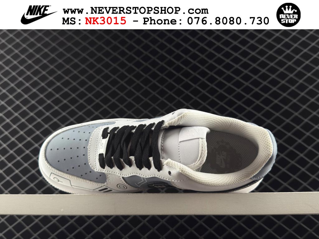 Giày thể thao nam nữ Nike Air Force 1 Low Trắng Đen bản best quality siêu cấp replica 1:1 giá rẻ tại NeverStop Sneaker Shop Quận 3 HCM