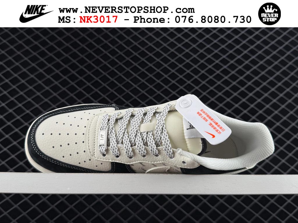 Giày thể thao nam nữ Nike Air Force 1 Low Đen Trắng bản best quality siêu cấp replica 1:1 giá rẻ tại NeverStop Sneaker Shop Quận 3 HCM